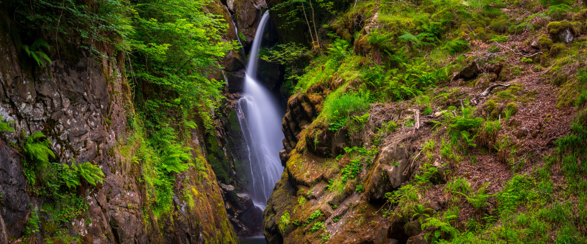 Aira Force Waterfall in the Lake District, Cumbria